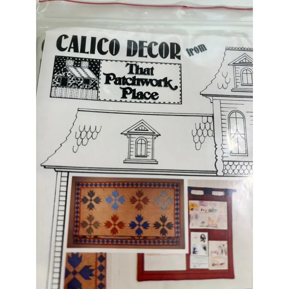 Vtg Bear Paw BR Quilt pattern Calico Decor NEW Uncut